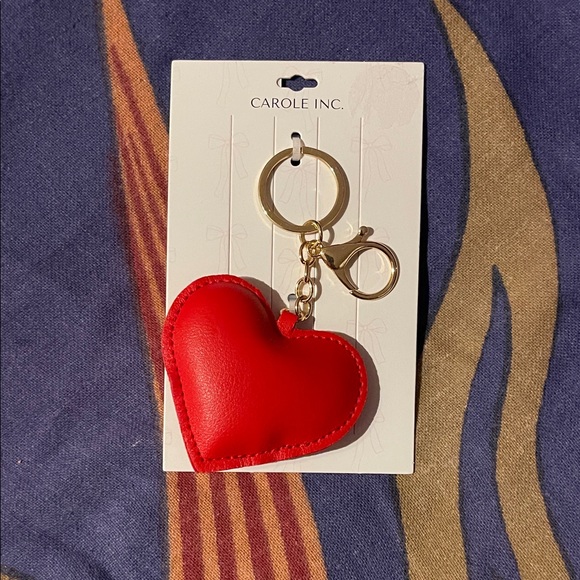 carole inc Accessories - Red Heart Keychain/Bag Charm NWT